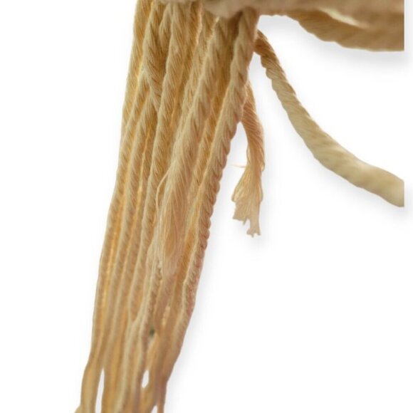 Bohemian Macrame Wall Hanging Decor NWT 1970s Three's Company Boho Hippie - Picture 2 of 6